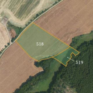 Prodej zemědělské půdy 58 647 m² Zbýšov Chlum