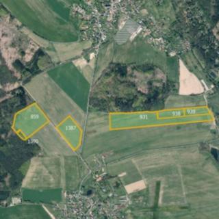 Prodej zemědělské půdy 46 872 m² Bynovec