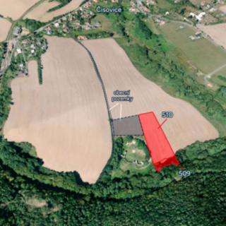 Prodej stavební parcely 9 297 m² Čisovice