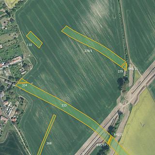 Prodej zemědělské půdy 76 559 m² Honětice