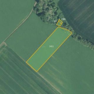Prodej zemědělské půdy 37733 m² Počenice-Tetětice