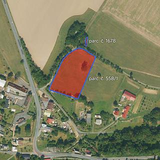 Prodej stavební parcely 6990 m&sup2; Vrchy