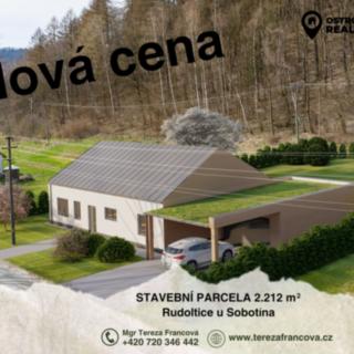 Prodej stavební parcely 2212 m² Sobotín