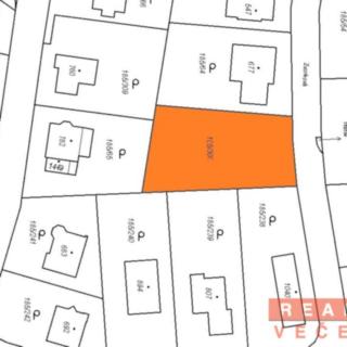 Prodej stavební parcely 898 m² Chýně