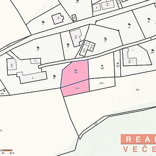 Prodej stavební parcely 1 061 m² Komárov Kleštěnice