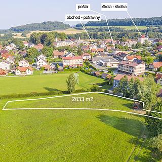 Prodej stavební parcely 2 033 m² Libice nad Doubravou, Lhotecká
