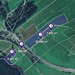 Prodej zemědělské půdy 52 803 m² Jablonné v Podještědí