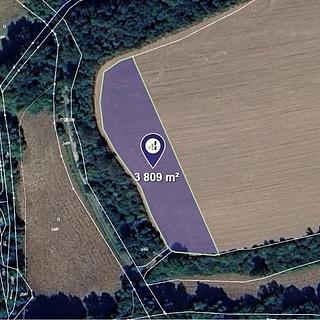 Prodej zemědělské půdy 2 539 m² Lomy