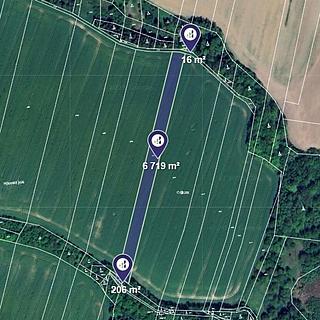 Prodej zemědělské půdy 6941 m² Klimkovice