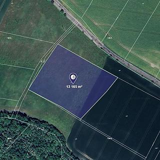 Prodej zemědělské půdy 13165 m&sup2; Třebívlice
