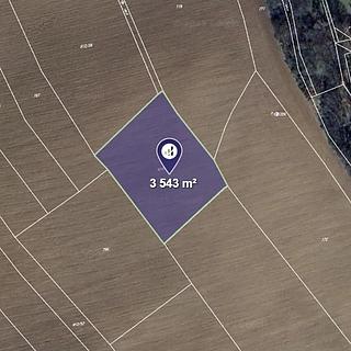 Prodej zemědělské půdy 2 457 m² Ondřejov