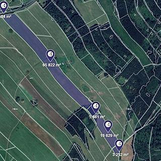 Prodej louky 2294 m² Oborná