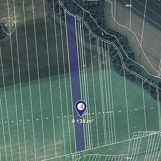 Prodej zemědělské půdy 4 567 m² Doubravice nad Svitavou