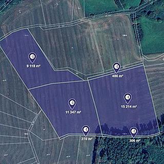 Prodej zemědělské půdy 36 741 m² Životice
