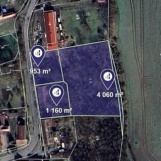 Prodej zahrady 294 m² Okřínek Srbce