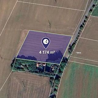 Prodej zemědělské půdy 4 174 m² Skřípov