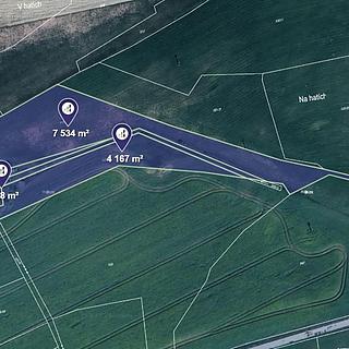 Prodej zemědělské půdy 12319 m&sup2; Hracholusky