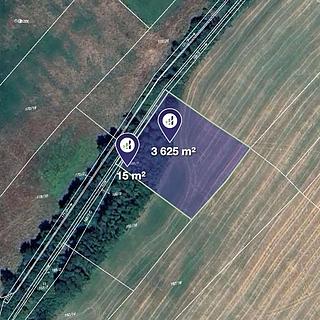 Prodej zemědělské půdy 3 640 m² Hostomice Radouš