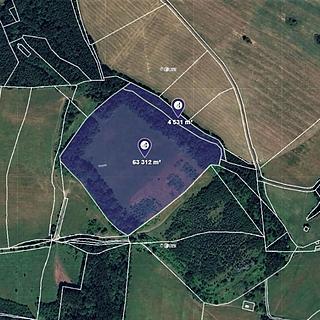 Prodej ostatního pozemku 67 843 m² Velké Chvojno