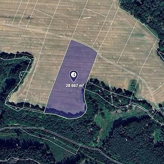 Prodej zemědělské půdy 28667 m&sup2; Dobřeň