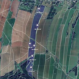 Prodej zemědělské půdy 39 388 m² Horní Brusnice