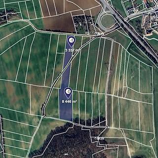 Prodej zemědělské půdy 11 783 m² Chyňava Libečov