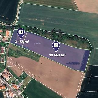 Prodej zemědělské půdy 22 827 m² Postoloprty