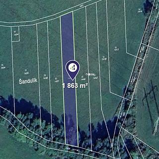 Prodej louky 1863 m² Lanžov