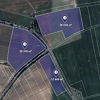 Prodej zemědělské půdy 75671 m&sup2; Zvoleněves