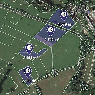 Prodej zemědělské půdy 2474 m&sup2; Železný Brod