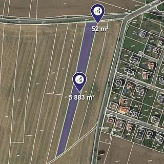 Prodej zemědělské půdy 1 484 m² Dolní Bousov