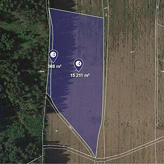 Prodej zemědělské půdy 15 779 m² Mříčná