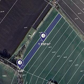 Prodej zemědělské půdy 1 857 m² Okřínek