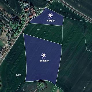 Prodej zemědělské půdy 30 381 m² Dílce