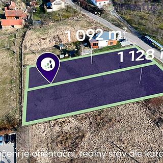 Prodej stavební parcely 1128 m&sup2; Kaňovice