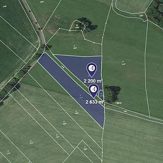 Prodej louky 1611 m&sup2; Radčice