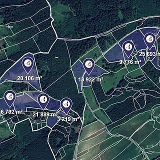 Prodej lesa 83309 m² Prlov