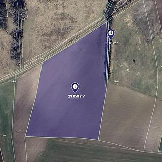 Prodej zemědělské půdy 2 019 m² Uhlířská Lhota