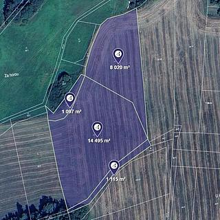 Prodej zemědělské půdy 24 727 m² Životice