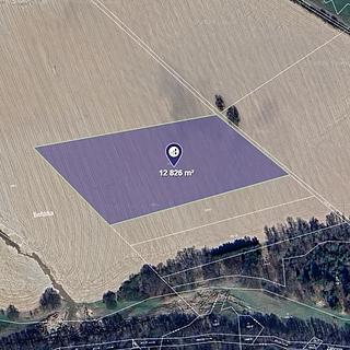 Prodej zemědělské půdy 12 826 m² Buková