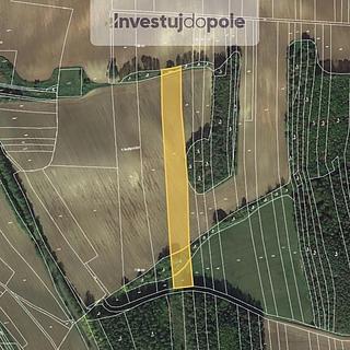 Prodej zemědělské půdy 13 337 m² Krupá