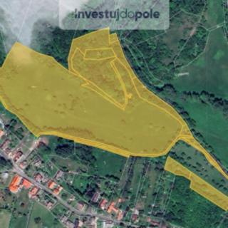 Prodej zemědělské půdy 61 083 m² Třebenice Medvědice