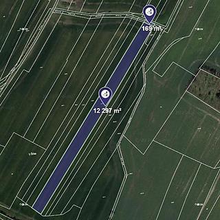 Prodej zemědělské půdy 2493 m&sup2; Záhornice