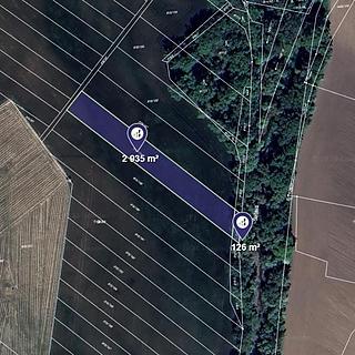 Prodej zemědělské půdy 3 061 m² Přísnotice