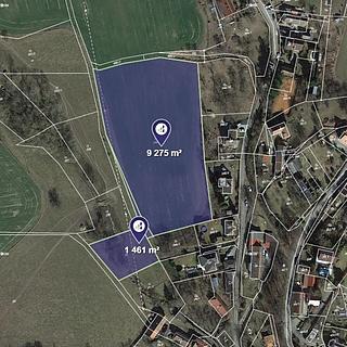 Prodej louky 2684 m&sup2; Nové Dvory
