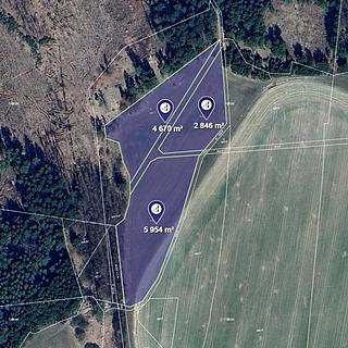 Prodej zemědělské půdy 13 470 m² Buková