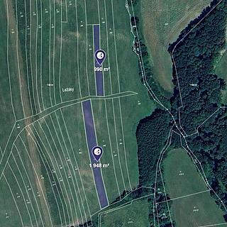 Prodej louky 1 836 m² Podolí