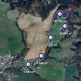 Prodej lesa 65686 m² Petroupim