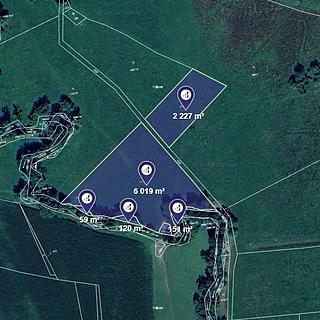 Prodej louky 1072 m&sup2; Zákupy