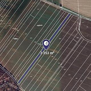 Prodej zemědělské půdy 3 353 m² Dobrčice